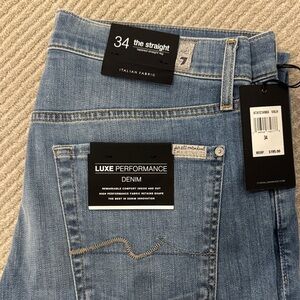 7 For All Mankind Luxe Performance Light Blue Jeans